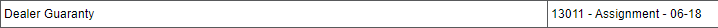 Image 3 – Dealer Guaranty – 13011 Assignment